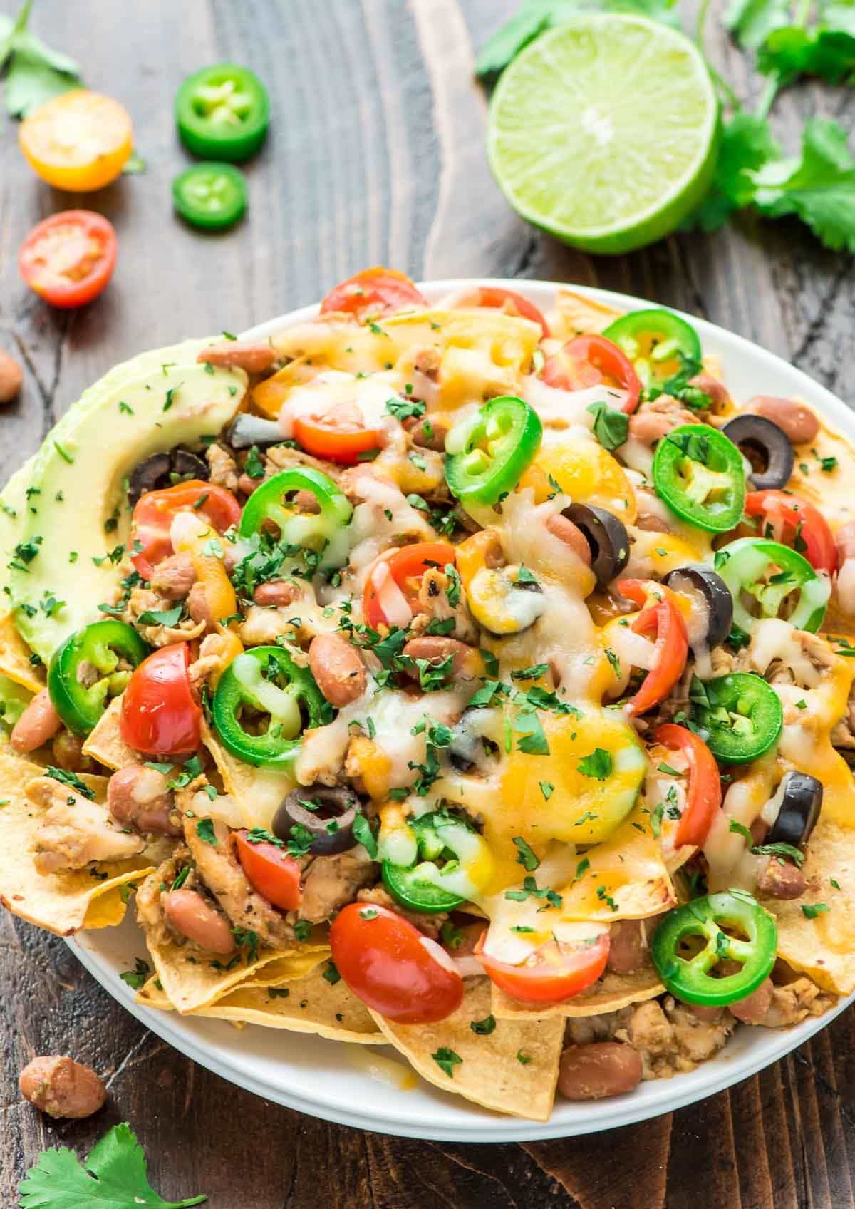 Clean Eating Made Simple » Chicken Nachos ~ Slow Cooker Recipe!